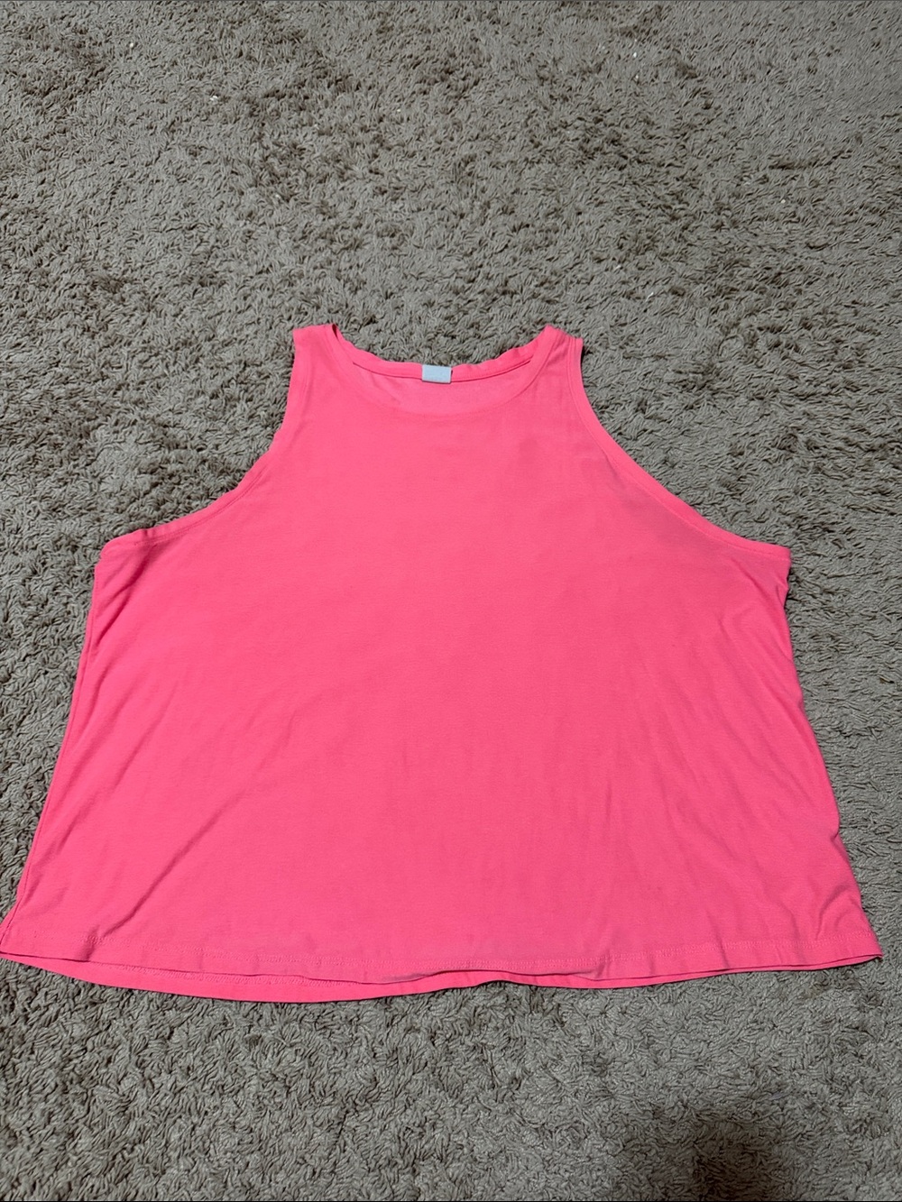 Athletic Works Neon Pink High Neck Tank